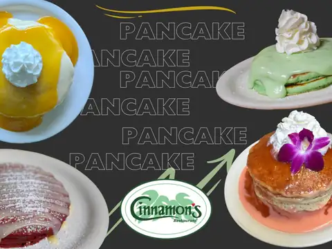 Pancakes and breakfast favorites at Cinnamon’s Restaurant in Kailua, Oʻahu