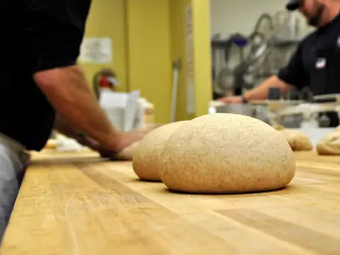 Fresh bread dough at Great Harvest Bread Co. in Kailua, Oʻahu